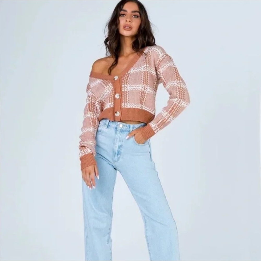 Princess Polly Tan Knit Sweater